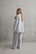 Gri 3-İplik Comfort Ceket Ve Pantolon Takım resmi